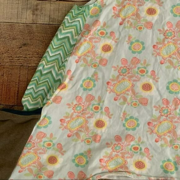 Matilda Jane Outfit Flower Print Sleeveless Top With Geometric Print Pants - Picture 8 of 16